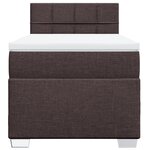 vidaXL Sommier à lattes de lit avec matelas Marron foncé 80x200 cm