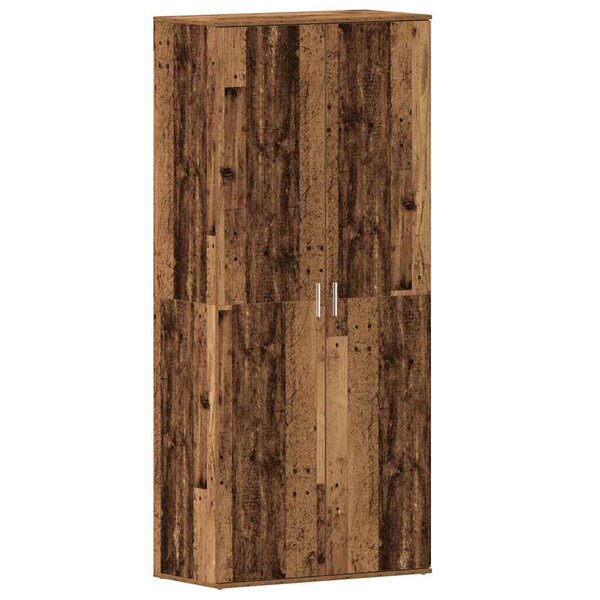 vidaXL Cabinet à chaussures Marron 80 x 39 x 180 cm Bois d'ingénierie