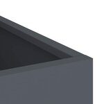 vidaXL Cache-pot de jardin Anthracite Acier laminé à froid