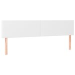 vidaXL Tête de lit à LED Blanc 200x5x78/88 cm Similicuir