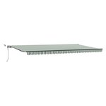 Auvent rétractable automatique vidaXL avec LED Vert et Blanc 600x300 cm