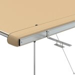 vidaXL Auvent de camping-car et caravane 2 4x2x2 15 m Beige