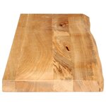 vidaXL Dessus de table à bord vivant 120x40x3 8cm bois massif manguier