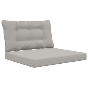 vidaXL Coussin de canapé d'extérieur Polyester Gris 80 x 68 5 cm