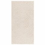 vidaXL Tapis ZIZUR crème 60x110 cm aspect de jute intérieur extérieur