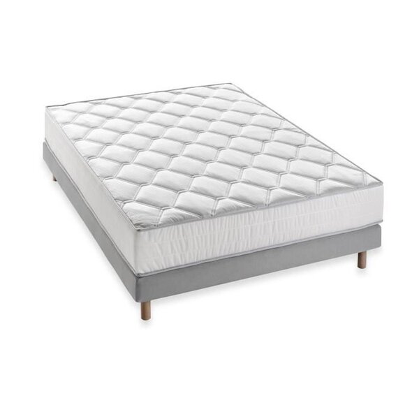 Matelas 160 x 200 x 24 cm + Sommier + Couette + 2 Oreillers