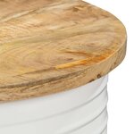 vidaXL Table basse 43x55 cm Bois de manguier solide