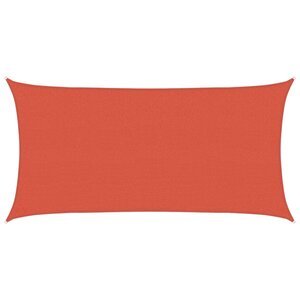 vidaXL Voile d'ombrage 160 g/m² Terre cuite 2x3 5 m PEHD