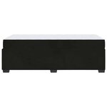 vidaXL Cadre de lit avec matelas Noir 90 x 190 cm tissu