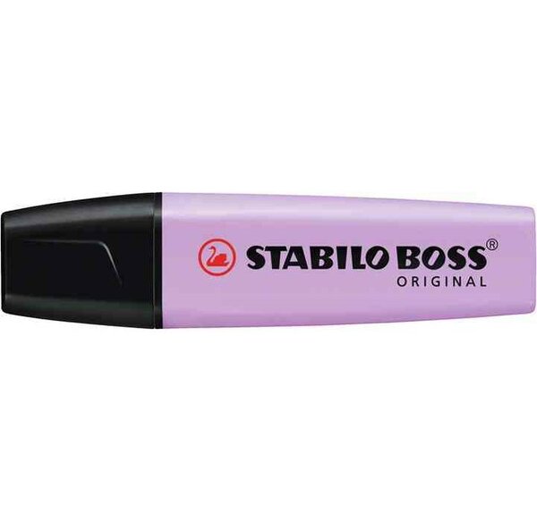 Surligneur BOSS ORIGINAL Pastel Pointe Biseautée 2 - 5 mm Lilas Pastel STABILO