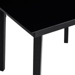 vidaXL Ensemble à manger jardin coussins 3Pièces marron poly rotin verre