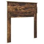 vidaXL Tête de lit avec tête de lit Chêne fumé 75 cm Bois d'ingénierie