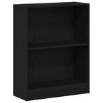 vidaXL Bibliothèque Chêne noir 60 x 24 x 76 cm Bois d'ingénierie
