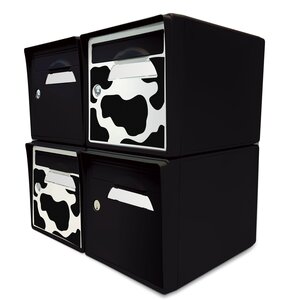 Pack de 4 boîtes aux lettres 1 porte - 2x "Vachement belle" - 2x "Noir intense"