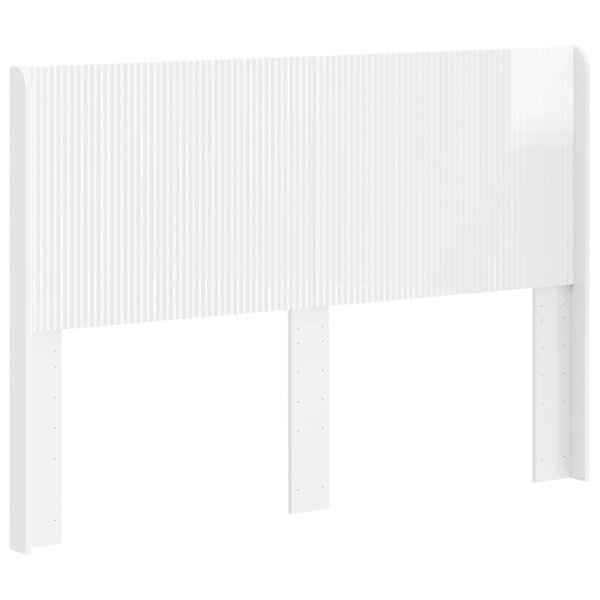 vidaXL Tête de lit Blanc brillant Bois d'ingénierie