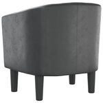 vidaXL Fauteuil gris similicuir