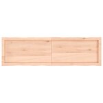 vidaXL Dessus de table bois massif non traité bordure assortie