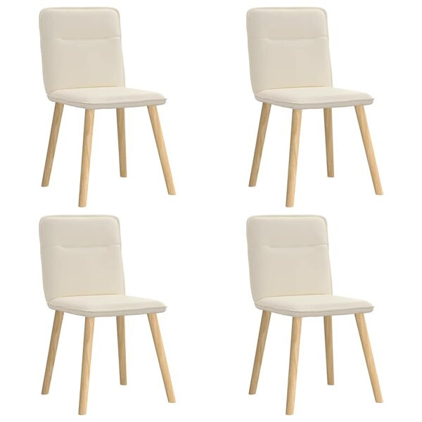 vidaXL Chaises à manger lot de 4 Lin