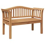 vidaXL Banc de jardin Marron 120 x 53 5 x 85 cm Bois de teck solide