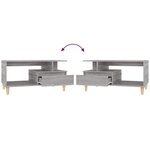 vidaXL Table basse Sonoma gris 90x49x45 cm Bois d'ingénierie