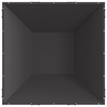 brasero vidaXL carré noir 80x80x40 cm en acier