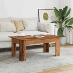 vidaXL Table basse vieux bois 100x60x42 cm bois d'ingénierie