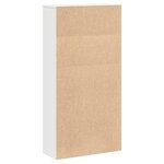vidaXL Bibliothèque blanc 60x24x120 cm bois d'ingénierie