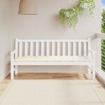 vidaXL Coussin de banc de jardin crème 180x50x7 cm tissu oxford
