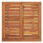 vidaXL Table de bar de jardin 60x60x105 cm Bois d'acacia solide