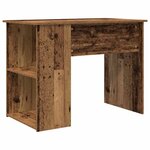 vidaXL Bureau vieux bois 100x55x75 cm bois d'ingénierie
