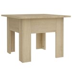 vidaXL Table basse chêne sonoma 55x55x42 cm bois d'ingénierie