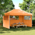 vidaXL Tente de fête 292 x 440 x 315 cm Orange Tissu Oxford