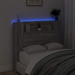 vidaXL Tête de lit Gris Sonoma 120 x 16 5 x 103 5 cm Bois d'ingénierie