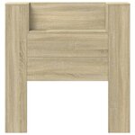 vidaXL Armoire tête de lit avec LED chêne sonoma 100x16 5x103 5 cm