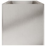 vidaXL Jardinière argenté 62x30x29 cm acier inoxydable