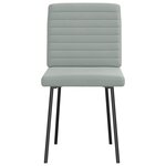 vidaXL Chaises à manger lot de 6 gris clair velours