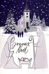 Carte Joyeux Noël avec Enveloppe Blanche 12x17cm