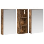 vidaXL Ensemble de Meubles de Salle de Bain 3 Pièces 80 x 10 5 x 50 cm