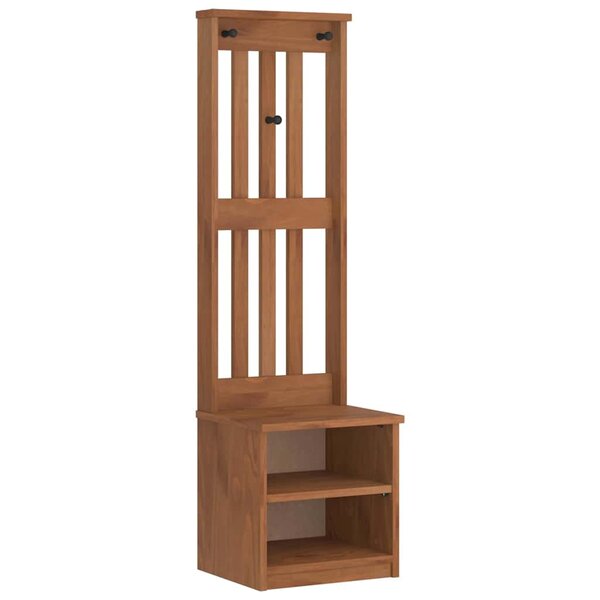 vidaXL Portemanteau SANDNES 45x40x159 5 cm bois massif pin