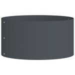 vidaXL Cache-pot de jardin Anthracite 40 x 40 x 20 cm Acier