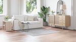 Tapis shaggy vidaXL avec support en latex Gris 160x160 cm