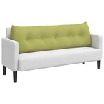 vidaXL Coussin de Dos Vert clair 160 x 24 x 50 cm tissu