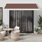 vidaXL Auvent manuel rétractable marron 300x250 cm