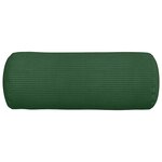 vidaXL Coussins d'accent 2 Pièces Vert foncé Ø 15 x 40 cm