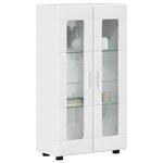 vidaXL Buffet avec étagère FLORIN Blanc brillant 55 5 x 29 x 103 cm