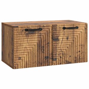 vidaXL Meuble TV mural Bois ancien 59 5 x 31 x 30 cm Bois d'ingénierie
