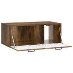 vidaXL Meuble TV mural Chêne fumé 78 5 x 41 x 30 cm Bois d'ingénierie
