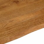 vidaXL Dessus de table à bord vivant 40x40x2 5 cm bois massif manguier