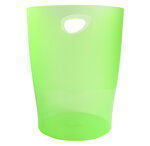 Corbeille à Papier ECOBIN Capacité de 15 litres H 33 cm Vert Pomme Transparent EXACOMPTA