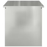 vidaXL Boîte de Rangement Extérieure Argent 80 x 50.5 x 50 cm